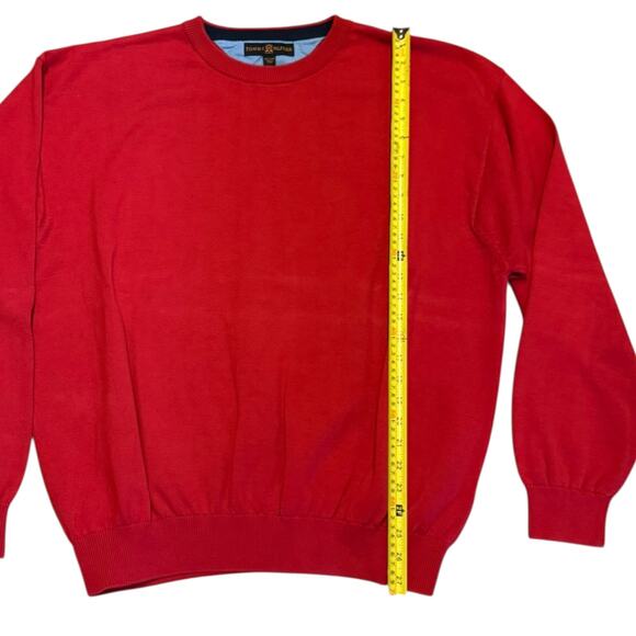 Tommy Hilfiger Golf Cotton Red Knit Long Sleeve Sweater Size XXL - Picture 5 of 6